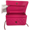 Chanel Wallet on Chain WOC Pochette Kalbsleder Fuchsia Pink GHW Chanel Chanel 34 Chanel Wallet on Chain WOC Pochette Kalbsleder Fuchsia Pink GHW Chanel Chanel 34