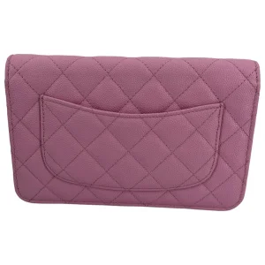 Chanel Wallet on Chain WOC Pochette Calfskin Pink GHW