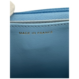 Chanel Wallet on Chain WOC Pochette Kalbsleder Sky Blue GHW