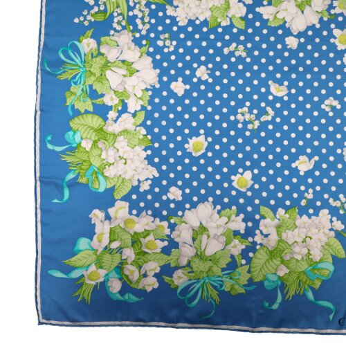 Christian Dior Carré Silk Scarf with Floral Pattern Dior Carre 10