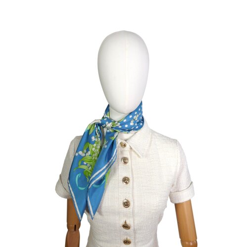 Christian Dior Carré Silk Scarf with Floral Pattern Scarves and shawls Carre 6