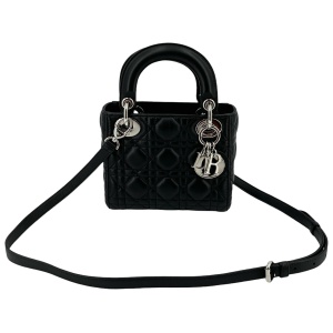 Christian Dior Lady Dior Mini Cannage Schwarz I Love Handbags