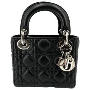 Christian Dior Lady Dior Mini Cannage Schwarz I Love Handbags