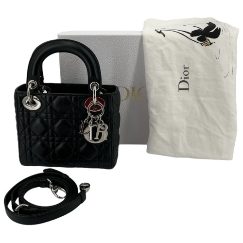 Christian Dior Lady Dior Mini Cannage Schwarz