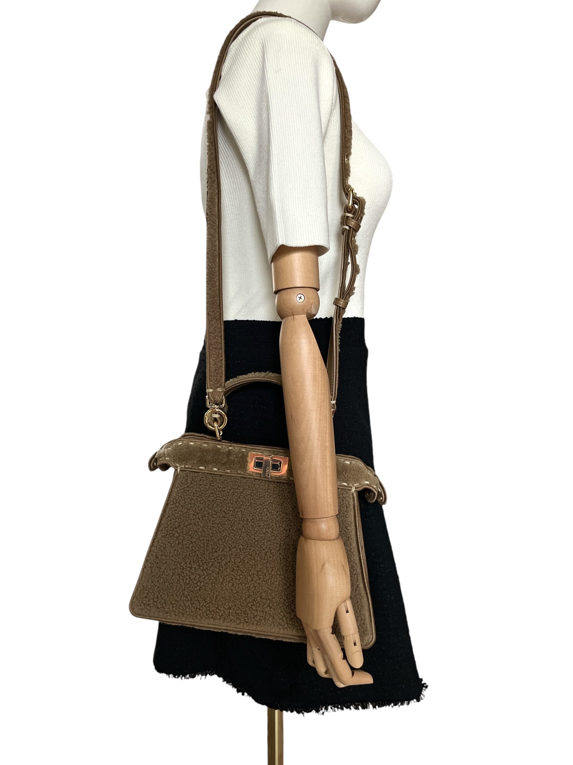 Fendi Peekaboo Fendi Schultergurt Fendi Peekaboo Tasche Mit Extra