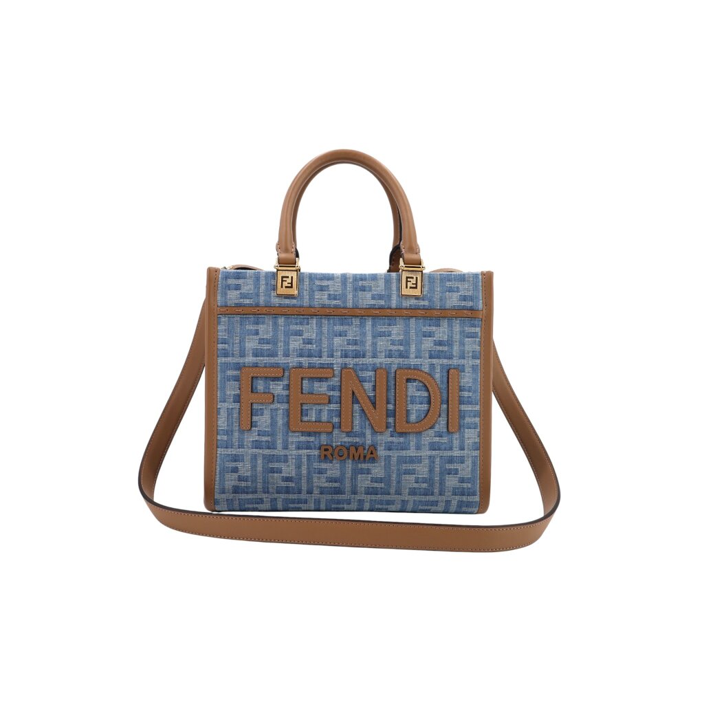 Fendi Sunshine Small Denim Handtaschen Fendi