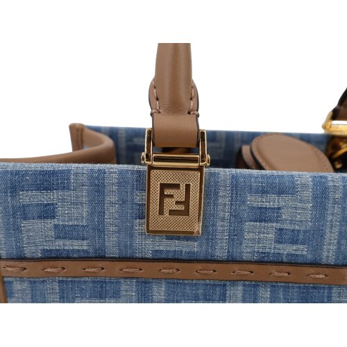Fendi Sunshine Small Denim Handtaschen Fendi 15