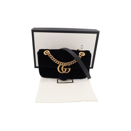 Gucci Marmont Mini Samt Schwarz Gucci Gucci 2