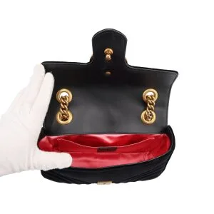 Gucci Marmont Mini Black Velvet Gucci Gucci 25