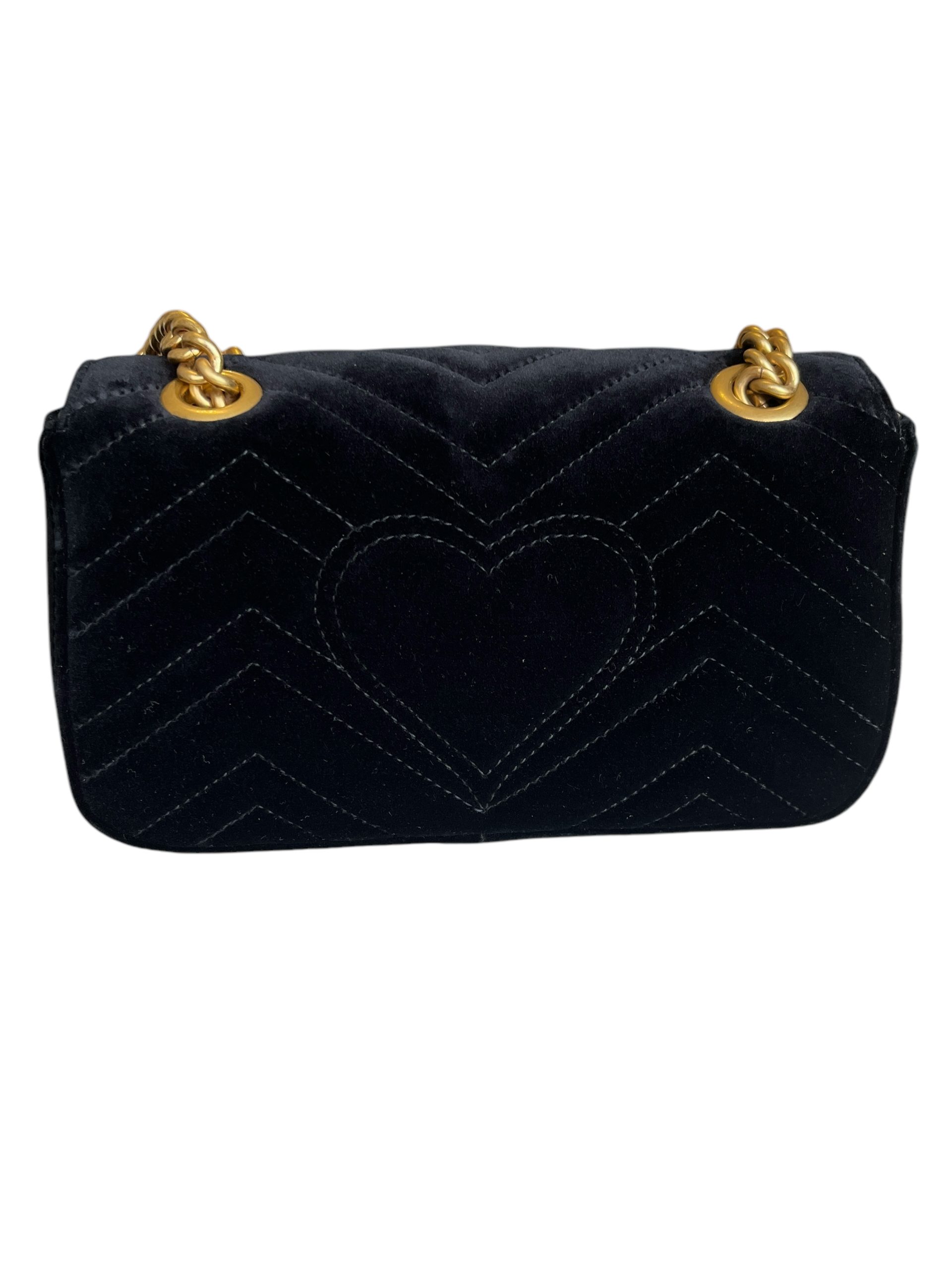 Gucci Marmont Mini Samt Schwarz I Love Handbags