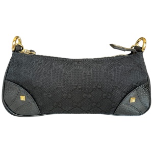 Gucci GG Canvas Nail Chain Pochette Schwarz