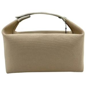 HERMES bride a brac ベージュ ブラウン ポーチ GM H103587M Hermes Beige & Orange Toile H Bride-a-Brac Case Large Model