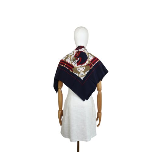 Hermès Carré 75 Tattersalls Vintage Silk Scarves and shawls Hermes 6