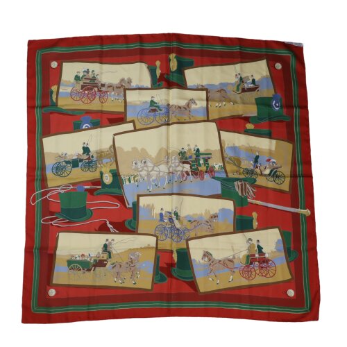 Hermès Carré 90 Carriage and Hat Seide Limitierte Editionen Hermes 9