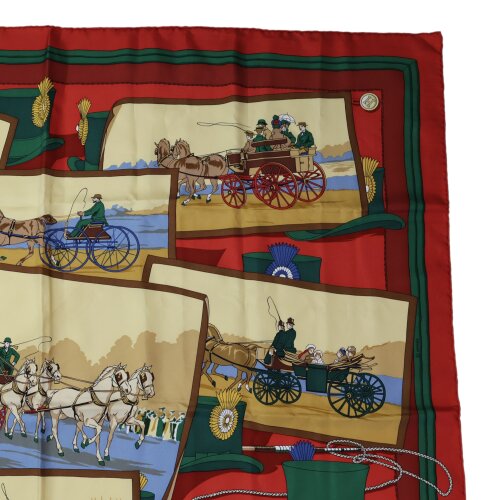 Hermès Carré 90 Carriage and Hat Seide Limitierte Editionen Hermes 13