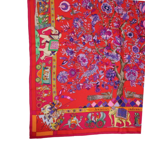 Hermès Carré 90 Fantaisies Indiennes Seide Hermès Hermes 10 Hermès Carré 90 Fantaisies Indiennes Seide Hermès Hermes 10