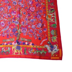 Hermès Carré 90 Fantaisies Indiennes Seide Hermès Hermes 26 Hermès Carré 90 Fantaisies Indiennes Seide Hermès Hermes 26