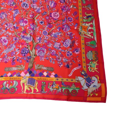 Hermès Carré 90 Fantaisies Indiennes Seide Hermès Hermes 12 Hermès Carré 90 Fantaisies Indiennes Seide Hermès Hermes 12