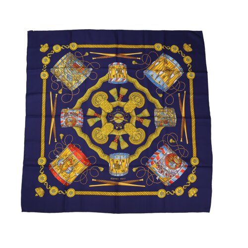 Hermès Carré 90 Les Tambours Silk Scarves and shawls Hermes 4