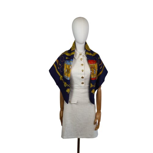 Hermès Carré 90 Les Tambours Seide Tücher und Schals Hermes 7