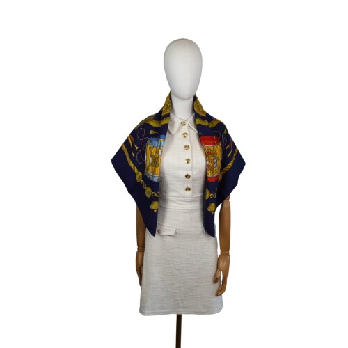 Hermès Carré 90 Les Tambours Silk Scarves and shawls Hermes 7