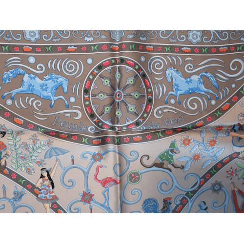 Hermès Carré 90 Peuple du Vent Silk Hermès Hermes 15 Hermès Carré 90 Peuple du Vent Silk Hermès Hermes 15