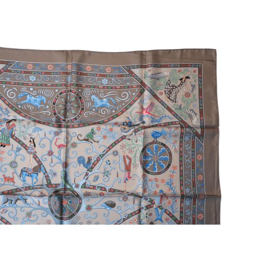 Hermès Carré 90 Peuple du Vent Silk Hermès Hermes 12 Hermès Carré 90 Peuple du Vent Silk Hermès Hermes 12