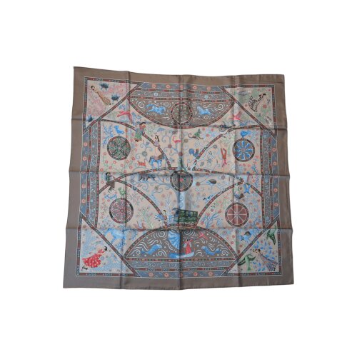 Hermès Carré 90 Peuple du Vent Silk Hermès Hermes