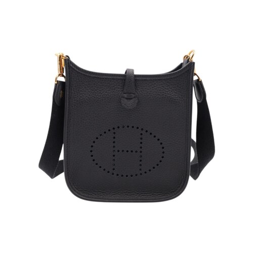 Hermès Evelyne 16 Taurillon Clémence Black Handbags Hermes