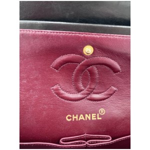 Chanel Timeless Double Flap Bag Small Lammleder Schwarz