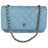 Chanel Wallet on Chain WOC Pochette Kalbsleder Sky Blue GHW Chanel Chanel 18 Chanel Wallet on Chain WOC Pochette Kalbsleder Sky Blue GHW Chanel Chanel 18