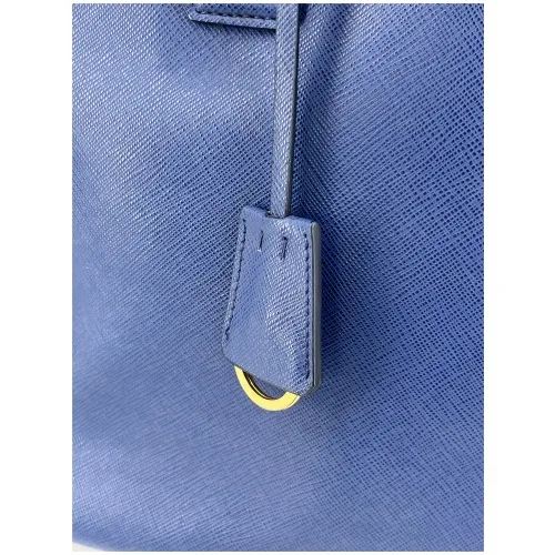Prada Galliera Large Saffiano Blau