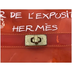 Hermès Vintage Vinyl Kelly Orange