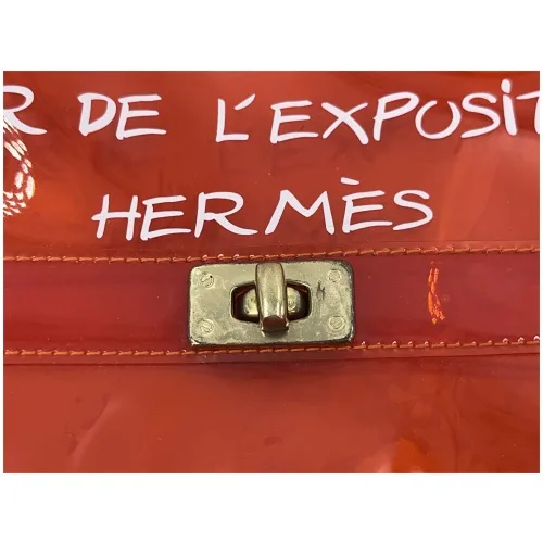 Hermès Vintage Vinyl Kelly Orange