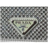 Prada Kartenetui mit Schulterriemen und Kristallen Acqua Kleinlederwaren Prada 34 Prada Kartenetui mit Schulterriemen und Kristallen Acqua Kleinlederwaren Prada 34