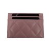 Chanel Kartenetui Kalbsleder Rosa GHW Chanel Chanel 12