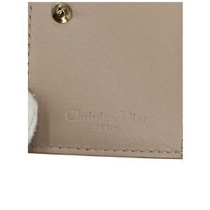 Christian Dior Lady Dior Bloom Card Holder Beige