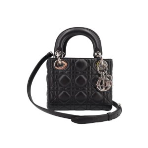 Christian Dior Lady Dior Mini Cannage Black