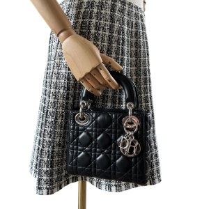 Christian Dior Lady Dior Mini Cannage Schwarz