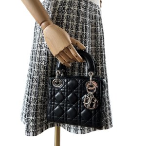 Christian Dior Lady Dior Mini Cannage Black