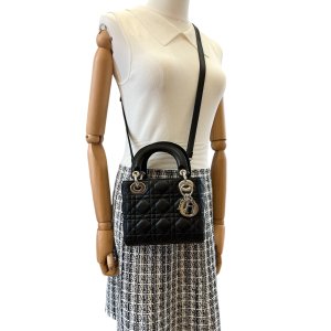Christian Dior Lady Dior Mini Cannage Schwarz