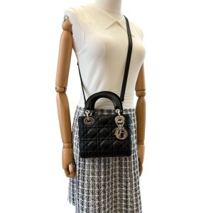 Christian Dior Lady Dior Mini Cannage Black