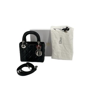 Christian Dior Lady Dior Mini Cannage Black