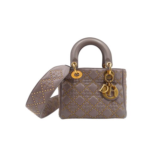 Lady Dior Small Nieten Grau Dior Dior