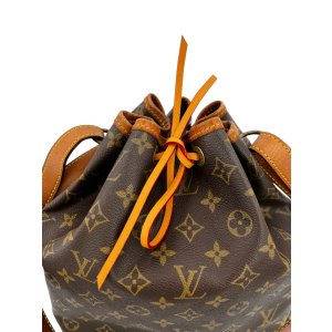 Dyed leather drawstring for Noé and Montsouris