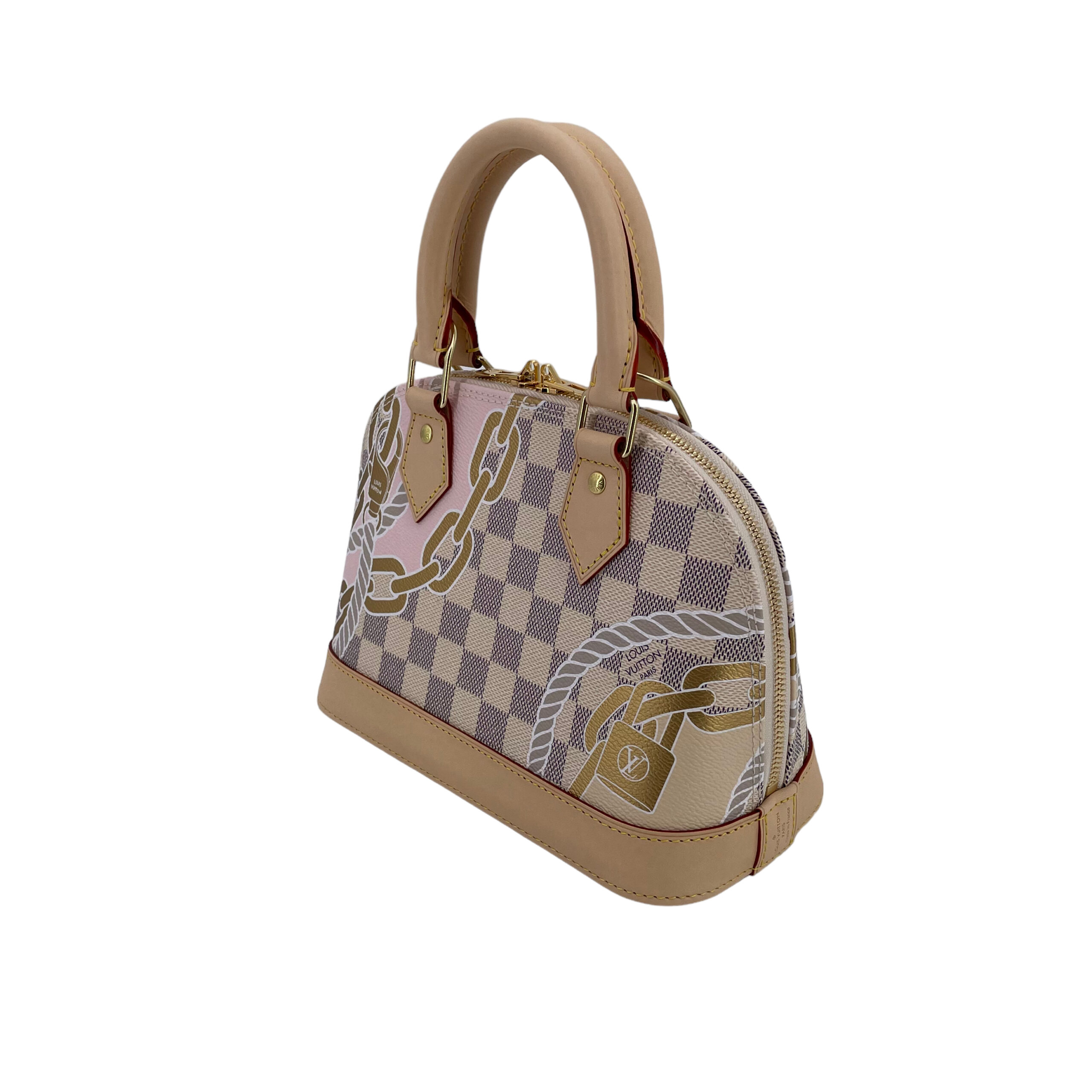 Louis Vuitton Alma Bb N40472 Damier Azur Nautical Ladies Handbag
