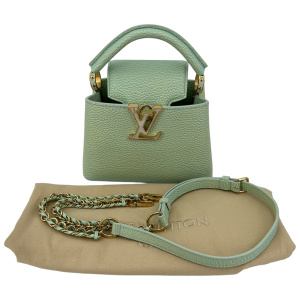 Louis Vuitton Capucines Mini Stardust Vert d’Eau