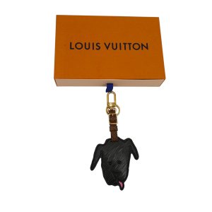 Louis Vuitton Catogram Grace Coddington Hund Taschenanhänger