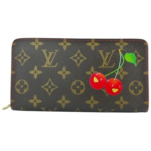 Louis Vuitton Zippy Murakami Cerise Geldbörse