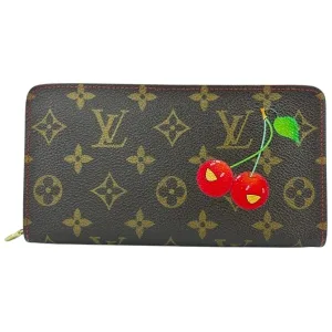Louis Vuitton Zippy Murakami Cerise Purse